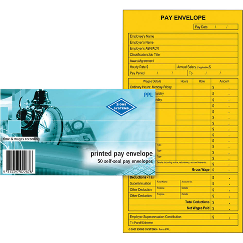 Pay Pocket Envelopes