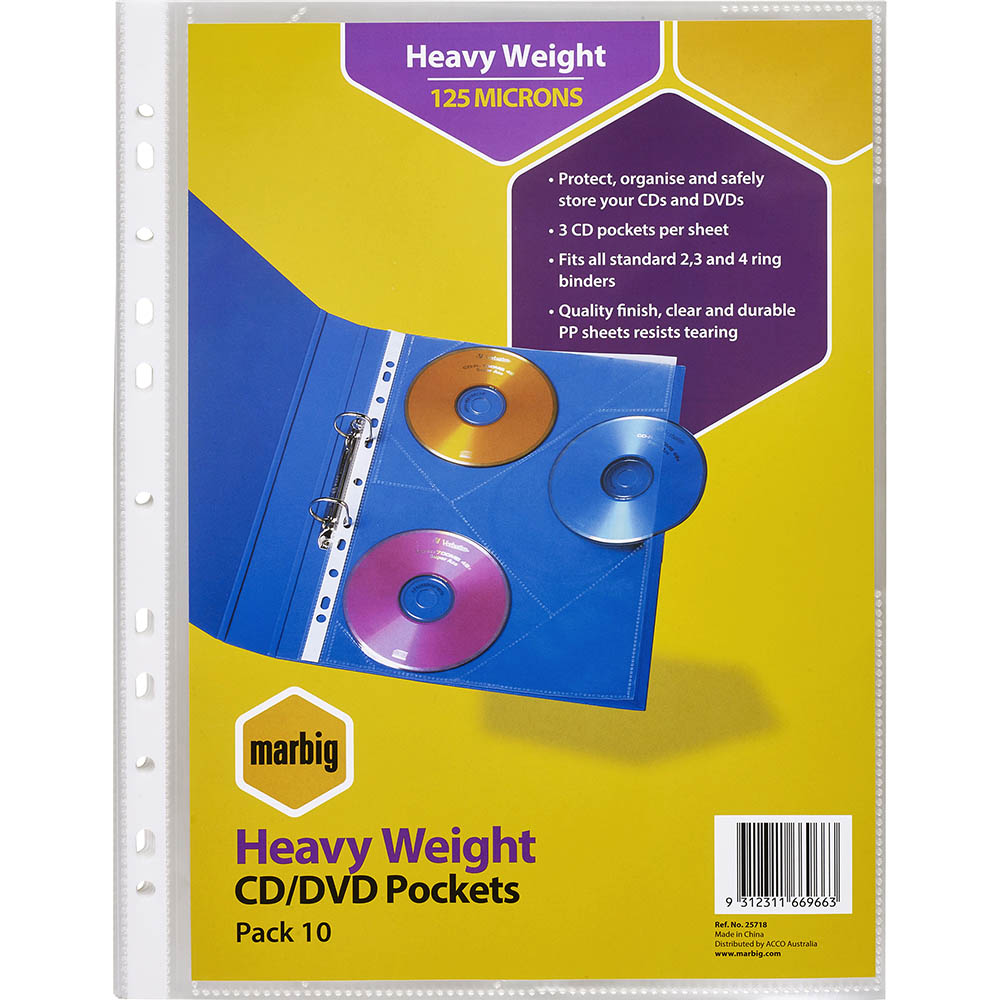 CD-DVD Filing Pockets